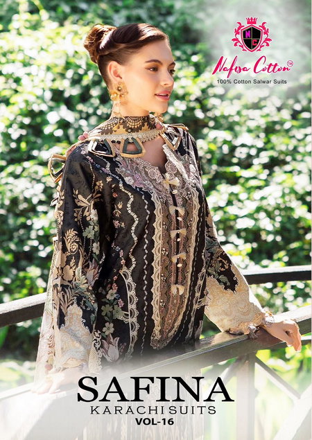 Safina Vol 16 By Nafisa Cotton Printed Dress Material Wholesale Market In Surat
